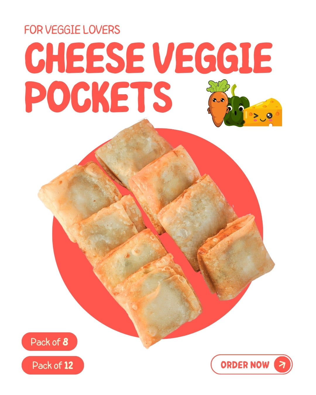 Cheese Veggie Pockets