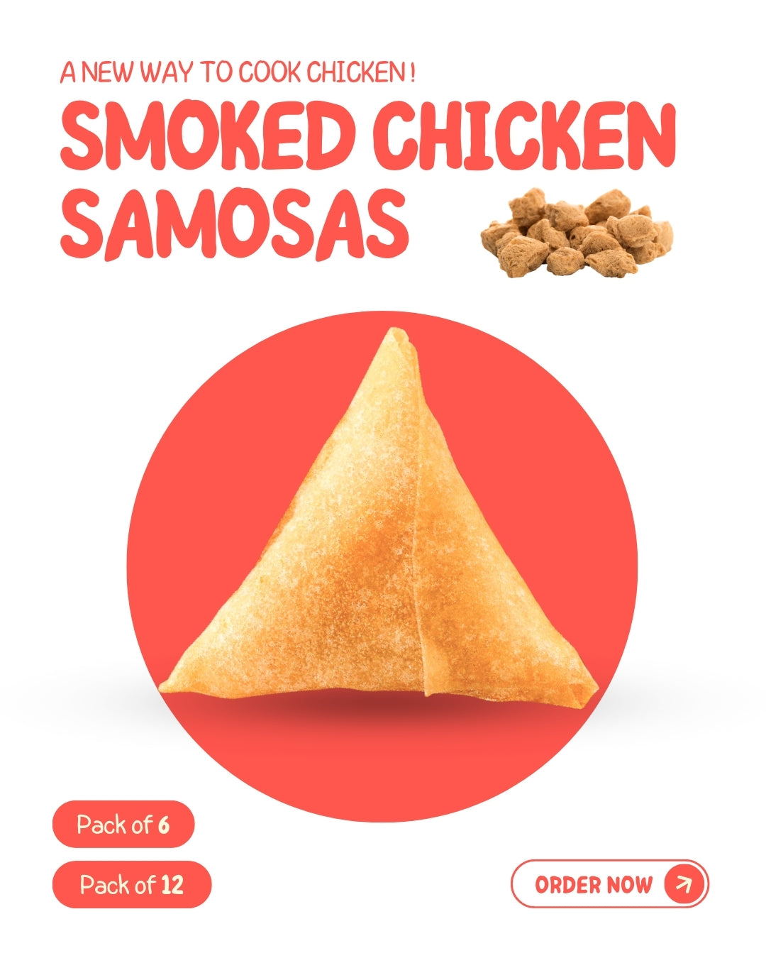 Smoked Chicken Samosas