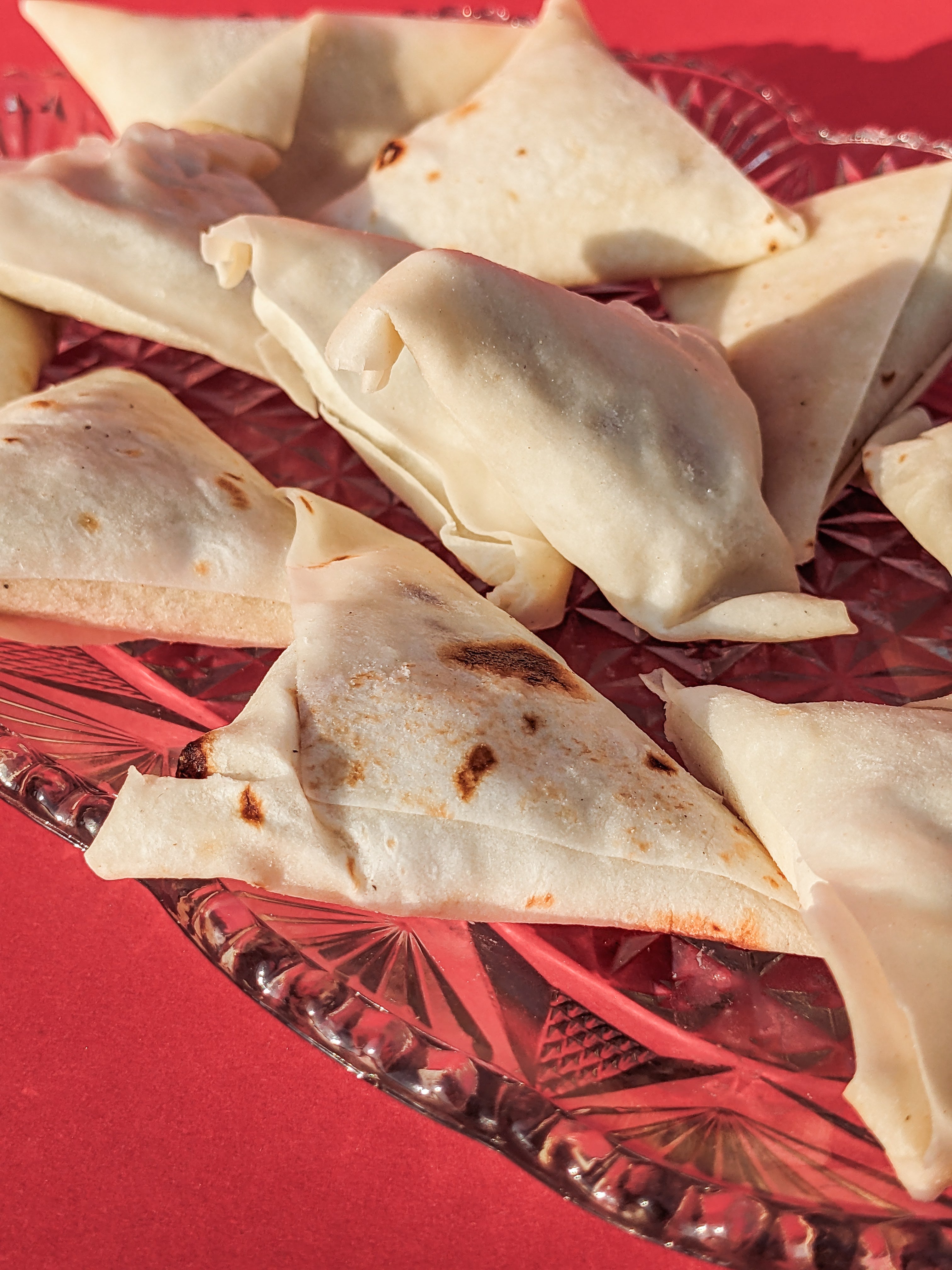 Smoked Chicken Samosas